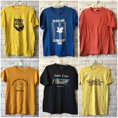 Vintage and Retro T-shirts by the pound